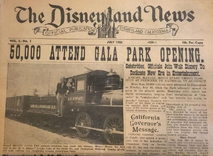 disney newspaper extra opening disneyland newspapers decades connection read long allears years