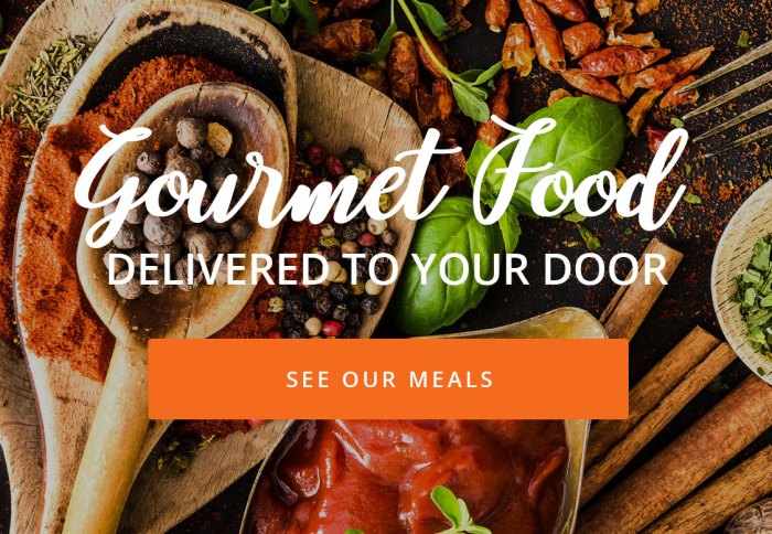 images of gourmet meal delivery service terbaru